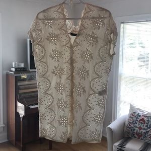 Small Luxe Japanese Brand Mizuiro-Ind Eyelet Top